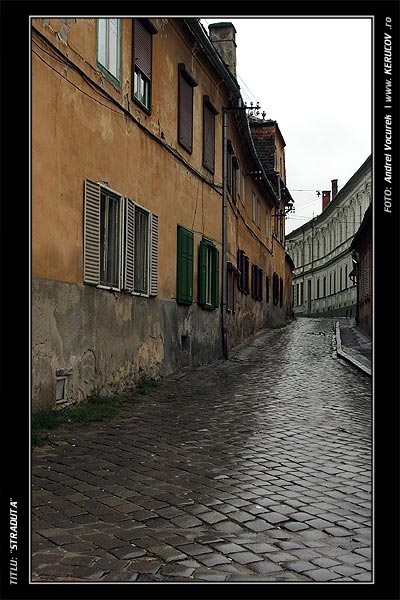 Fotografia: "Straduta" - Setul: "Orasul Sibiu - Printre picaturi", din Sibiu / Hermannstadt, Romania / Roumanie, cu aparat Fujifilm FinePix S5100, data 2005-09-20 KERUCOV .ro © 1997 - 2008 || Andrei Vocurek
