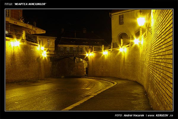 Fotografia: "Noaptea Minciunilor" - Setul: "Orasul Sibiu - Printre picaturi", din Sibiu / Hermannstadt, Romania / Roumanie, cu aparat Fujifilm FinePix S5100, data 2005-09-21 KERUCOV .ro © 1997 - 2008 || Andrei Vocurek