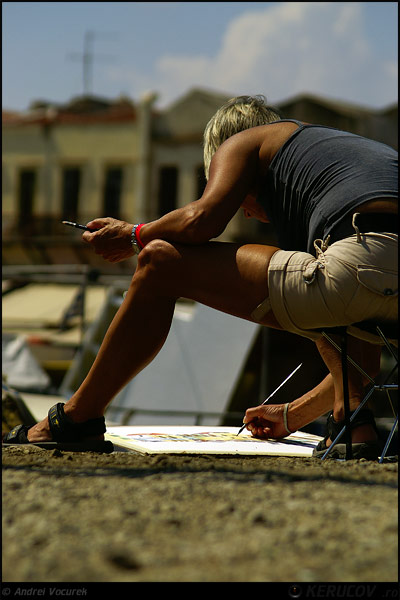 Fotografia: "Pictorita" - Setul: "Printre oameni ca noi", din Rethymnon, Grecia, Insula Creta / Greece, Crete, cu aparat Konica Minolta Dynax 5D, data 2006-09-21 KERUCOV .ro © 1997 - 2008 || Andrei Vocurek