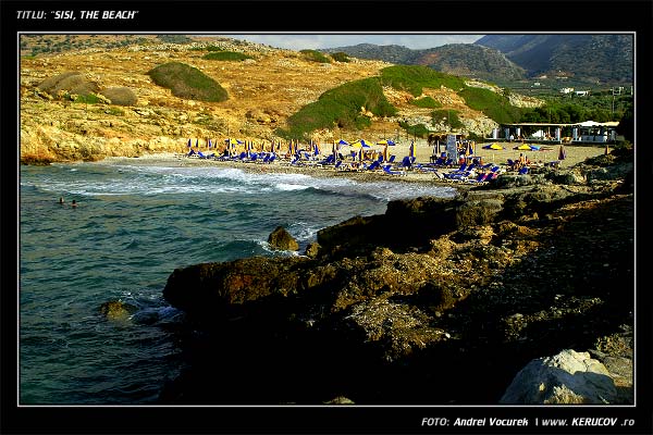 Fotografia: "Sisi, The Beach" - Setul: "Peisaj urban si suburban", din Sisi / Sissi, Grecia, Insula Creta / Greece, Crete, cu aparat Konica Minolta Dynax 5D, data 2006-09-22 KERUCOV .ro © 1997 - 2008 || Andrei Vocurek