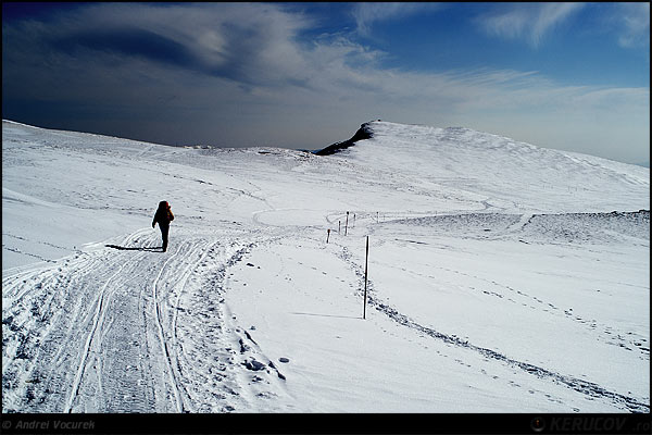 Fotografia: "Pe platou" - Setul: "Pasul peste munti", din Muntii Bucegi, Romania / Roumanie, cu aparat Konica Minolta Dynax 5D, data 2007-02-19 KERUCOV .ro © 1997 - 2008 || Andrei Vocurek